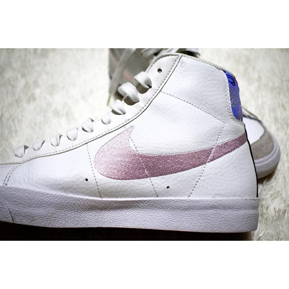 Nike Blazer Mid ’77 Vintage White Leather & Double Swoosh (DJ0265-100) - Size 7Y
